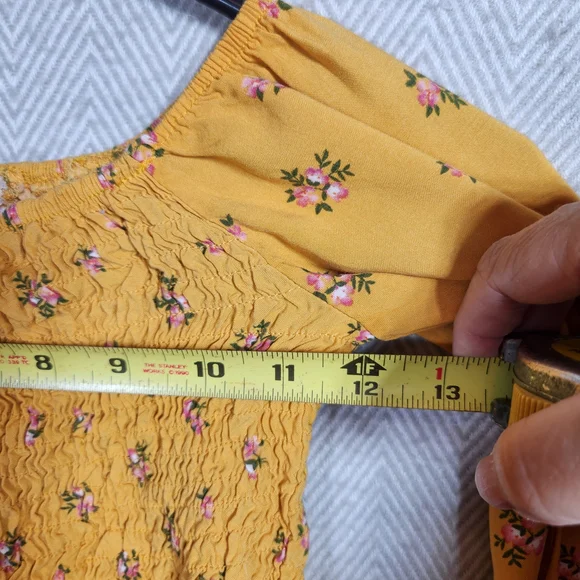 Btween Girls 8 Floral Yellow With Pink Two-Piece Set Top And Skirt - Picture 4 of 11